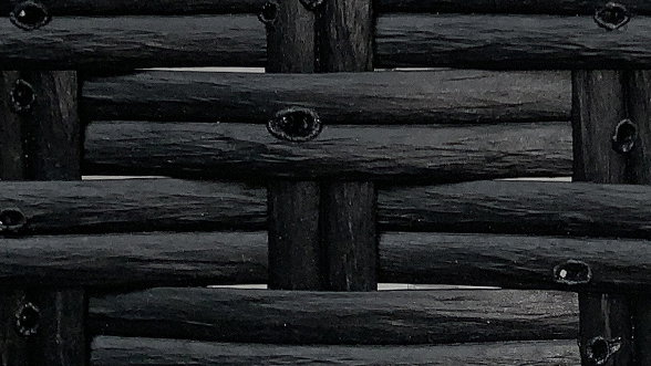 Rattan schwarz
