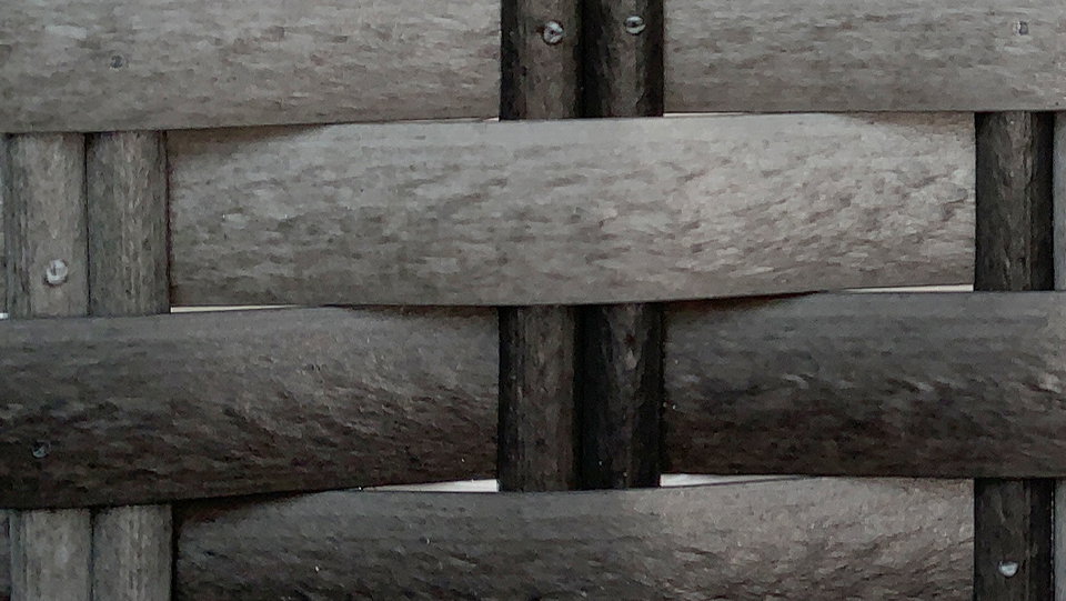Rattan flach / halbrund (grau)