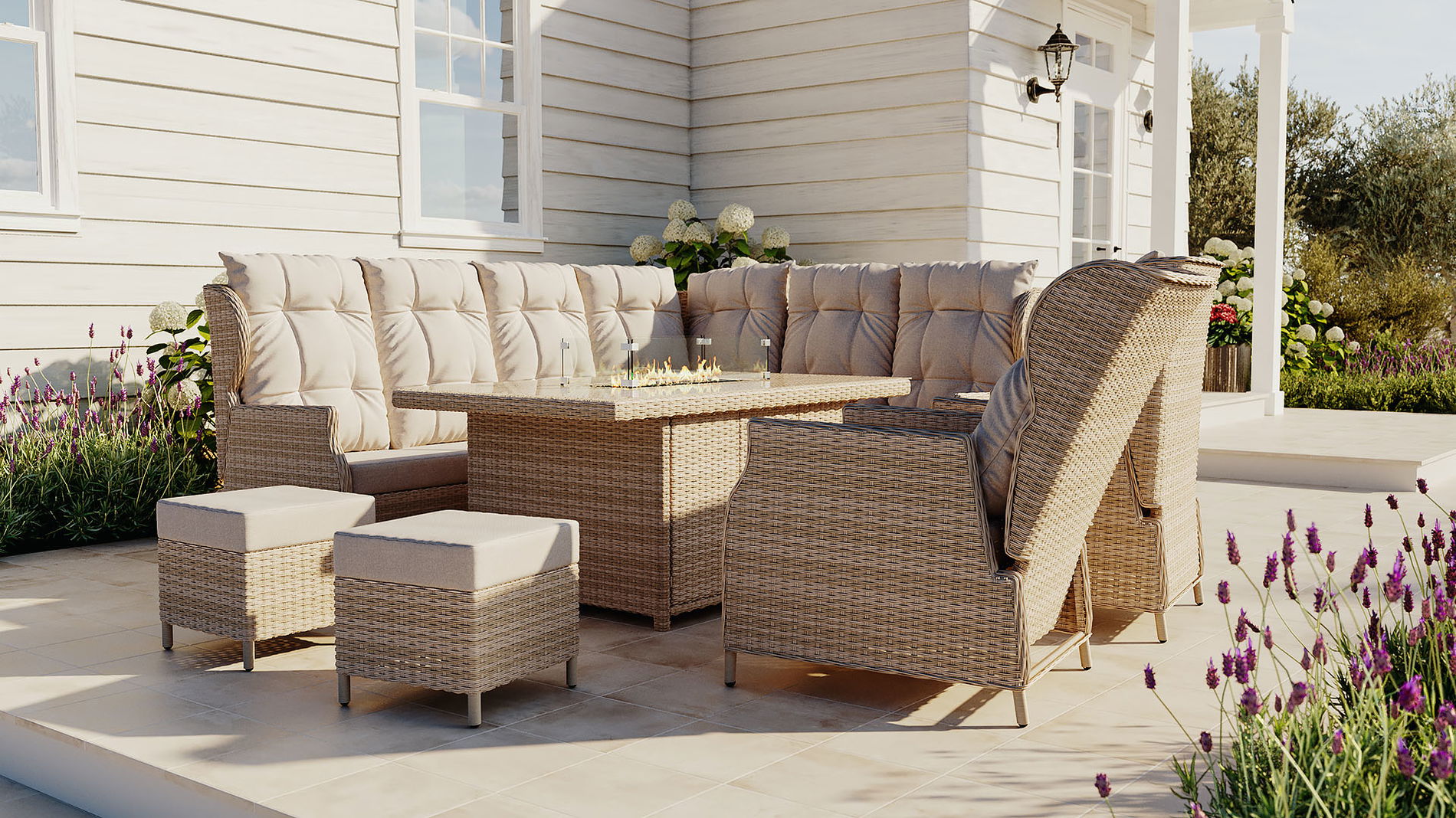 Bari XL mit Feuertisch