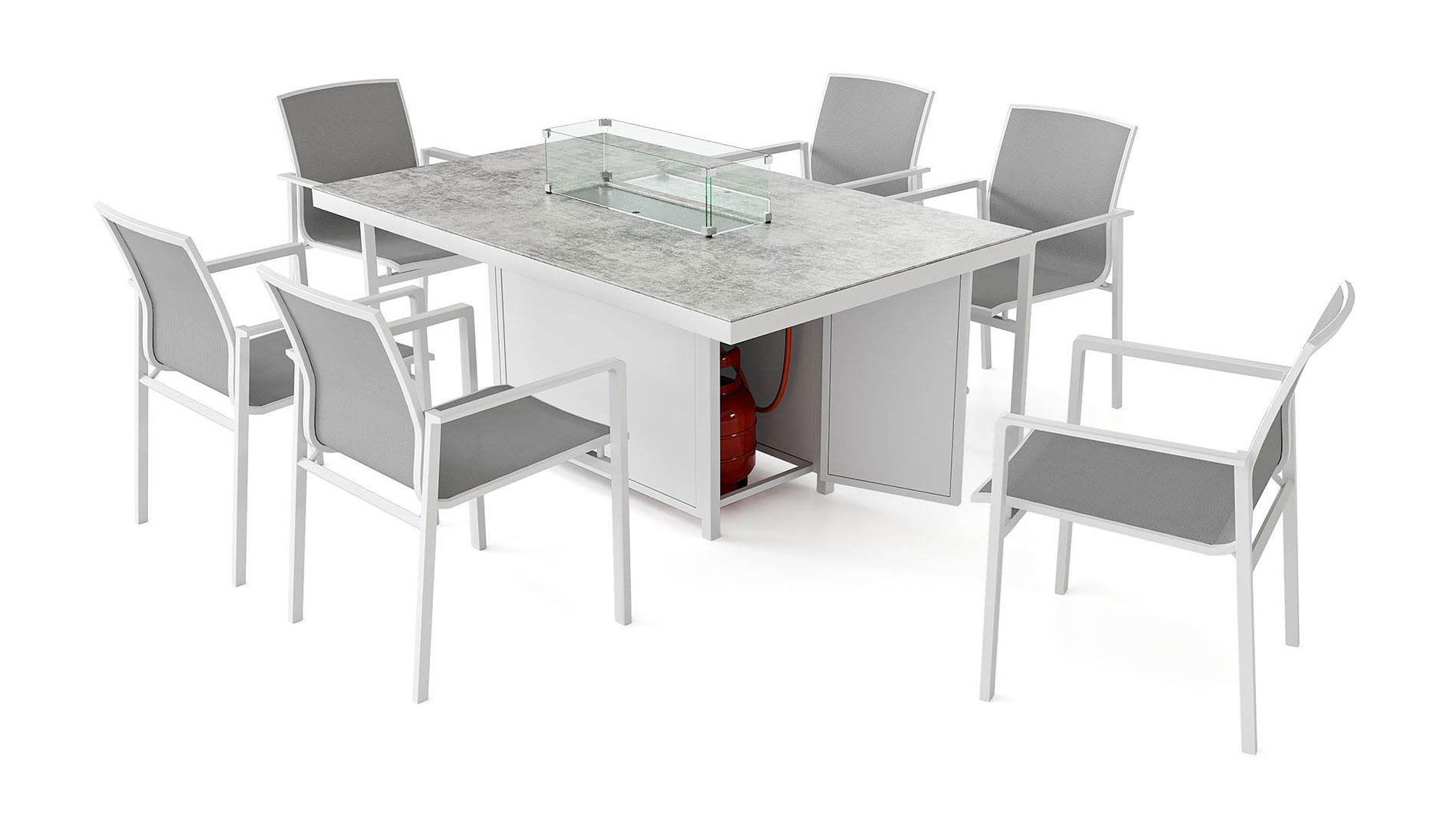 Mali Dining L mit Feuertisch