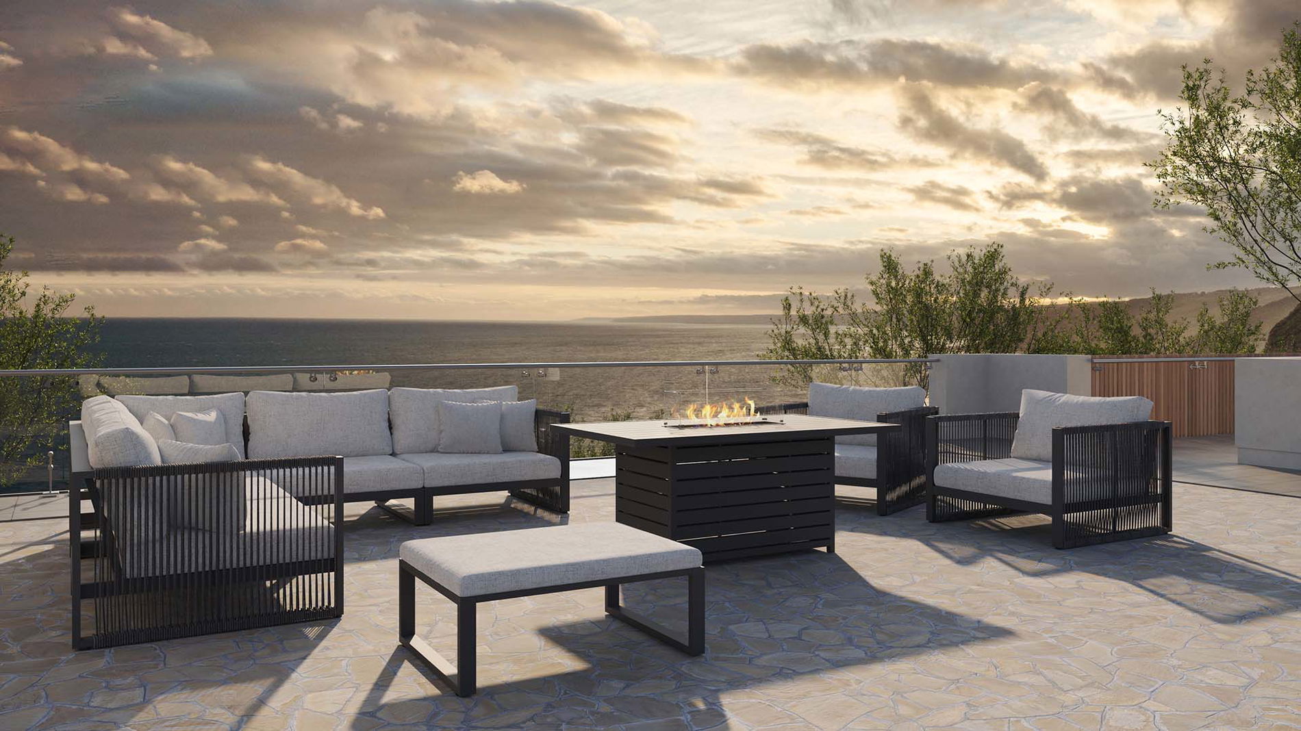 Matteo Rope XL mit Feuertisch