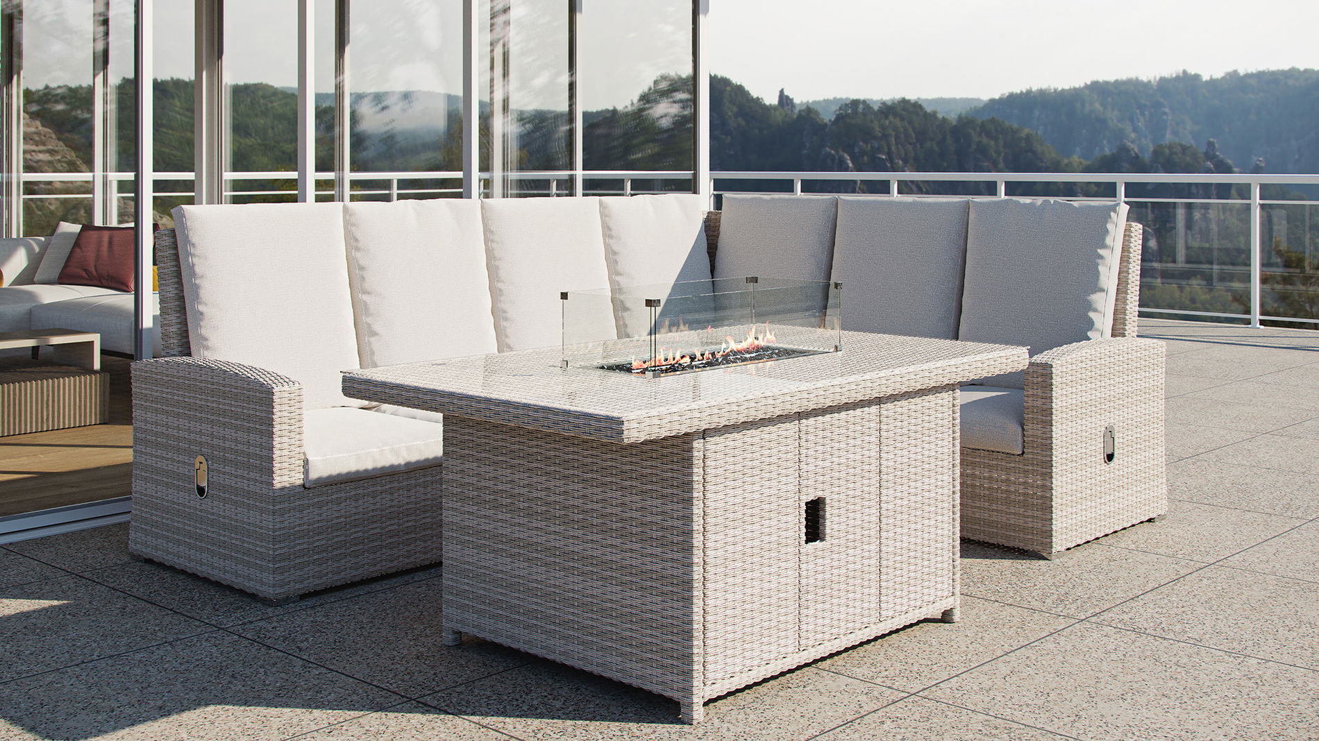 Sansibar XS mit Feuertisch