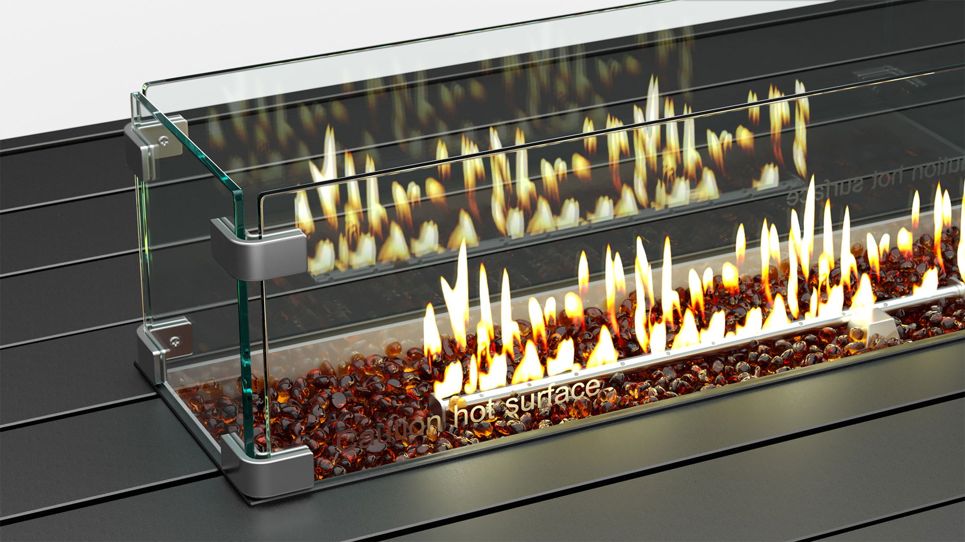 Glassteine für den Feuertisch - 1 KG