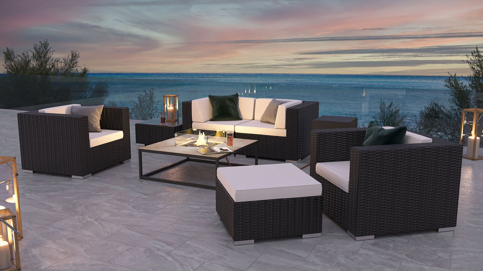 Athena S mit Feuertisch Condor 50 mbar