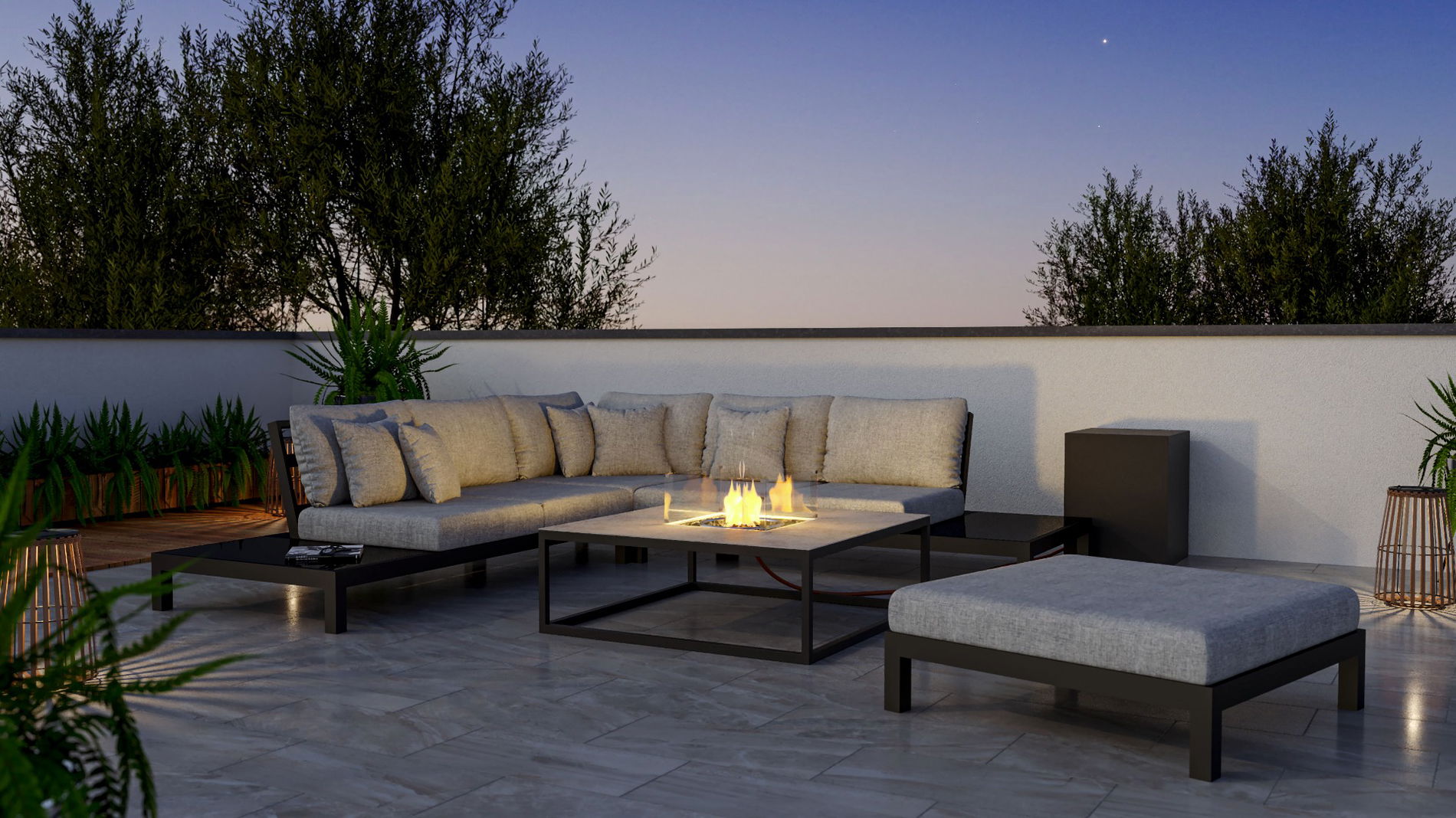 Valentino M mit Feuertisch Condor 50 mbar