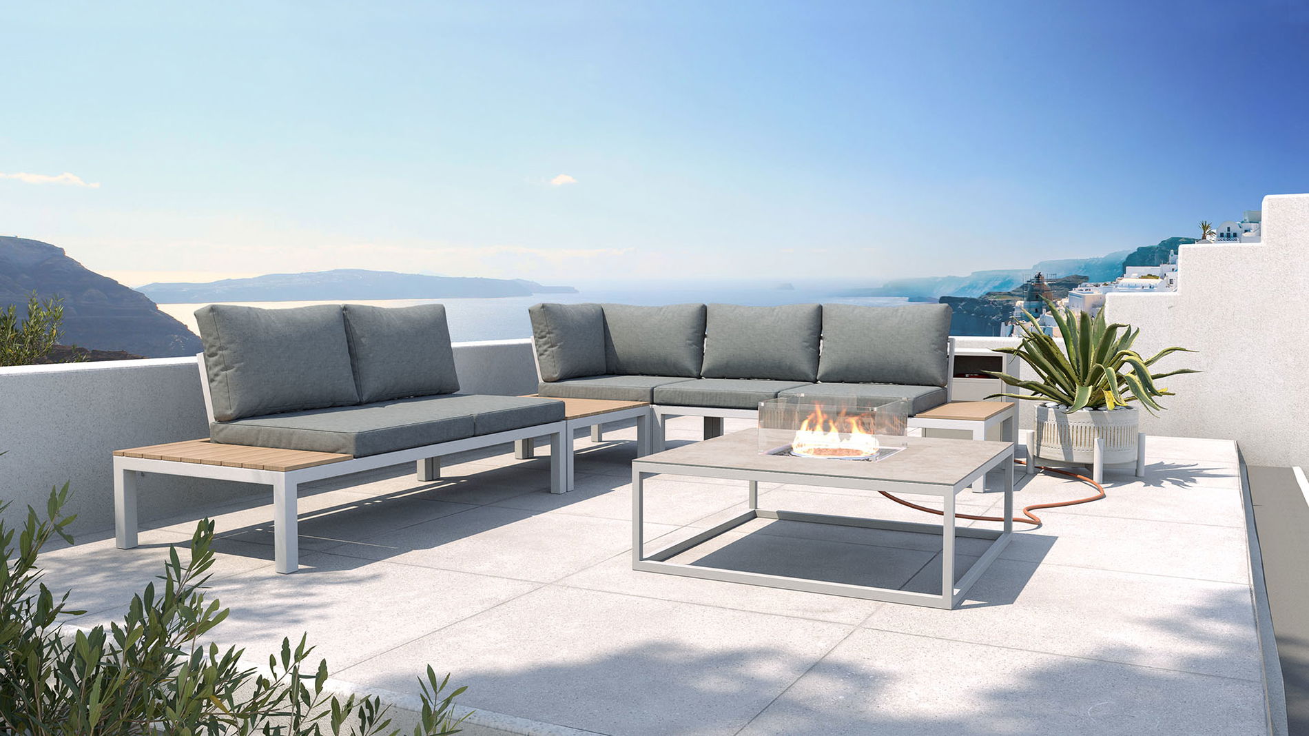 Aleana M mit Feuertisch Condor 50 mbar