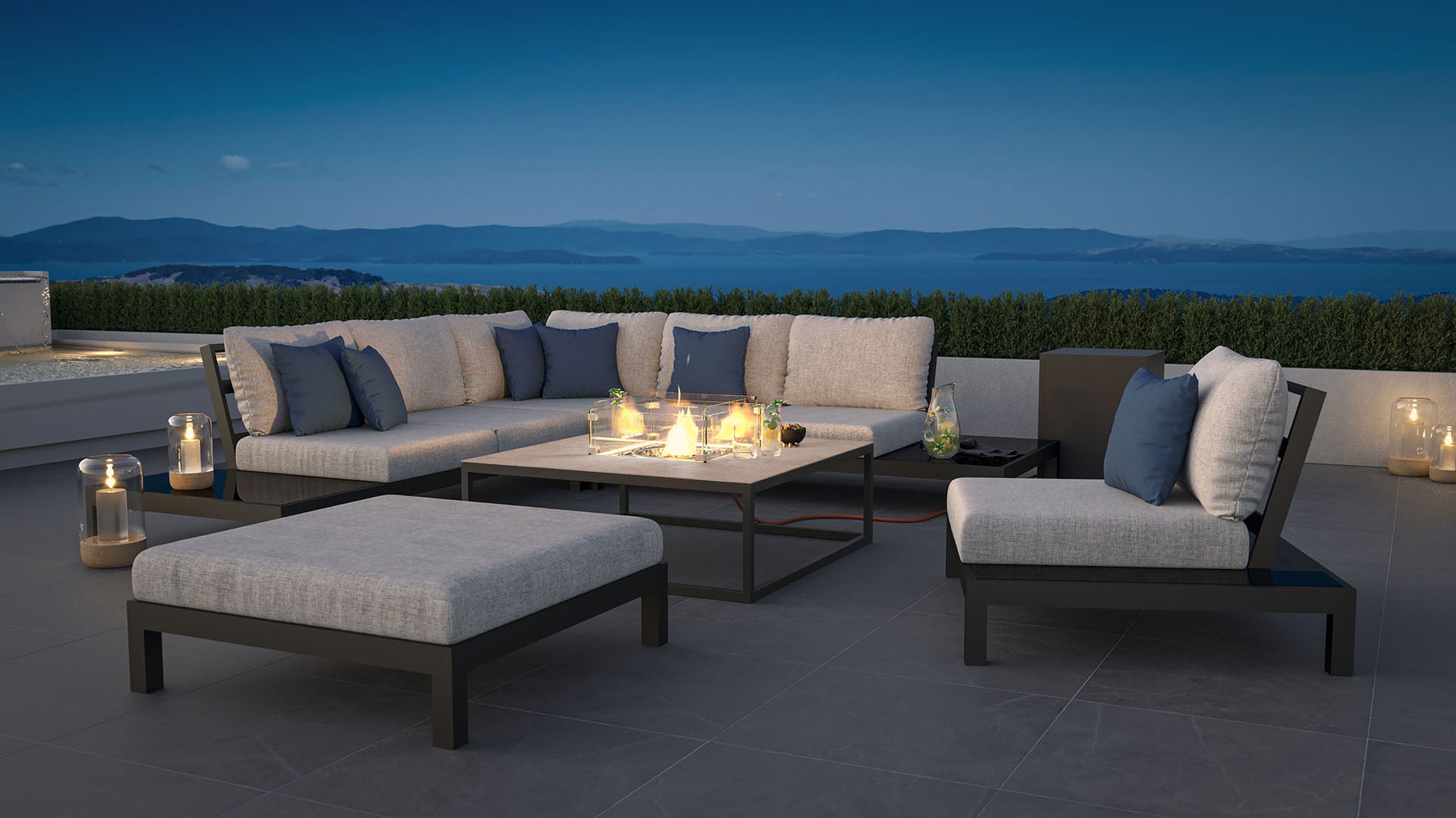 Valentino L mit Feuertisch Condor 50 mbar