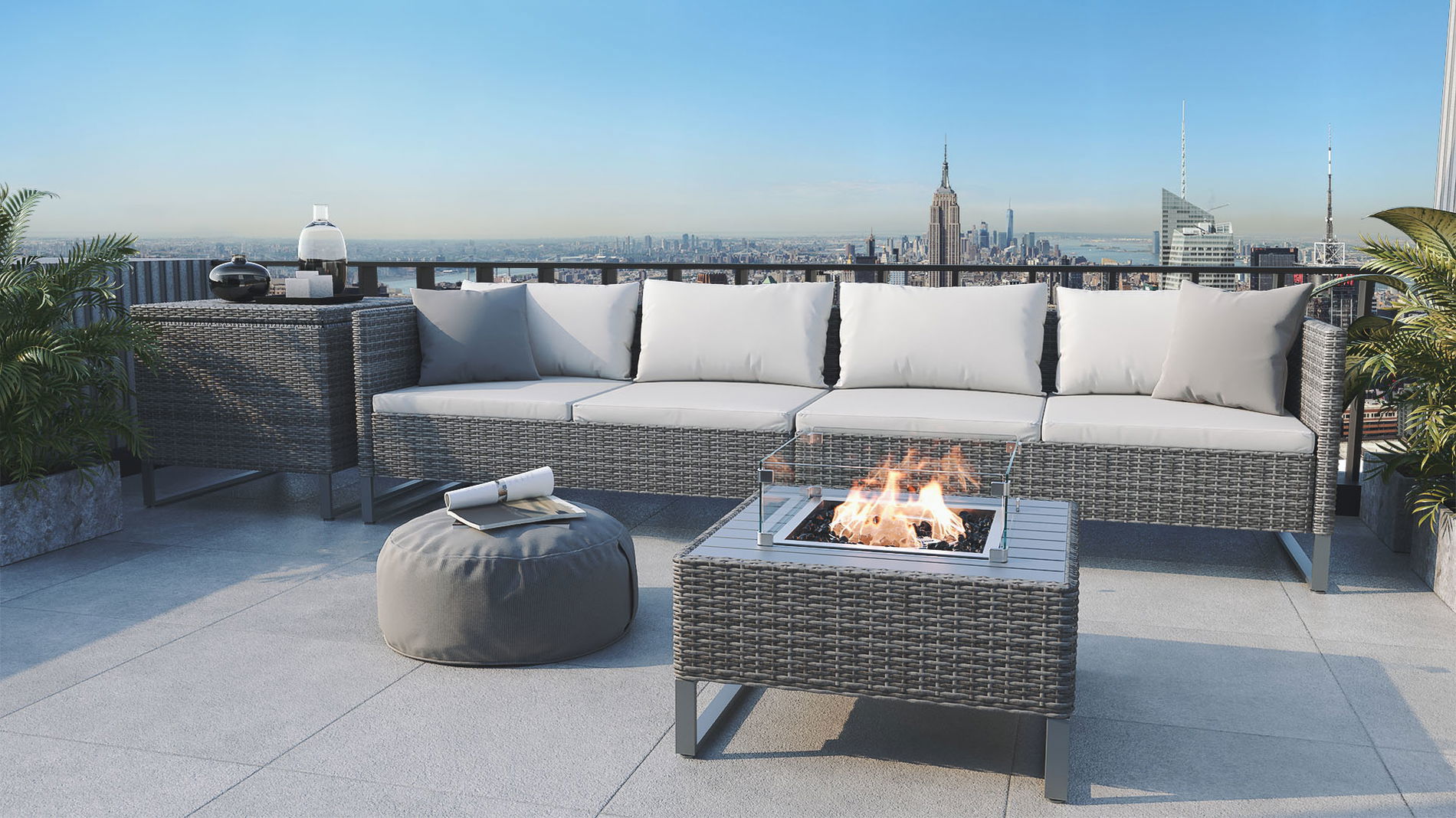 Valencia mit Feuertisch