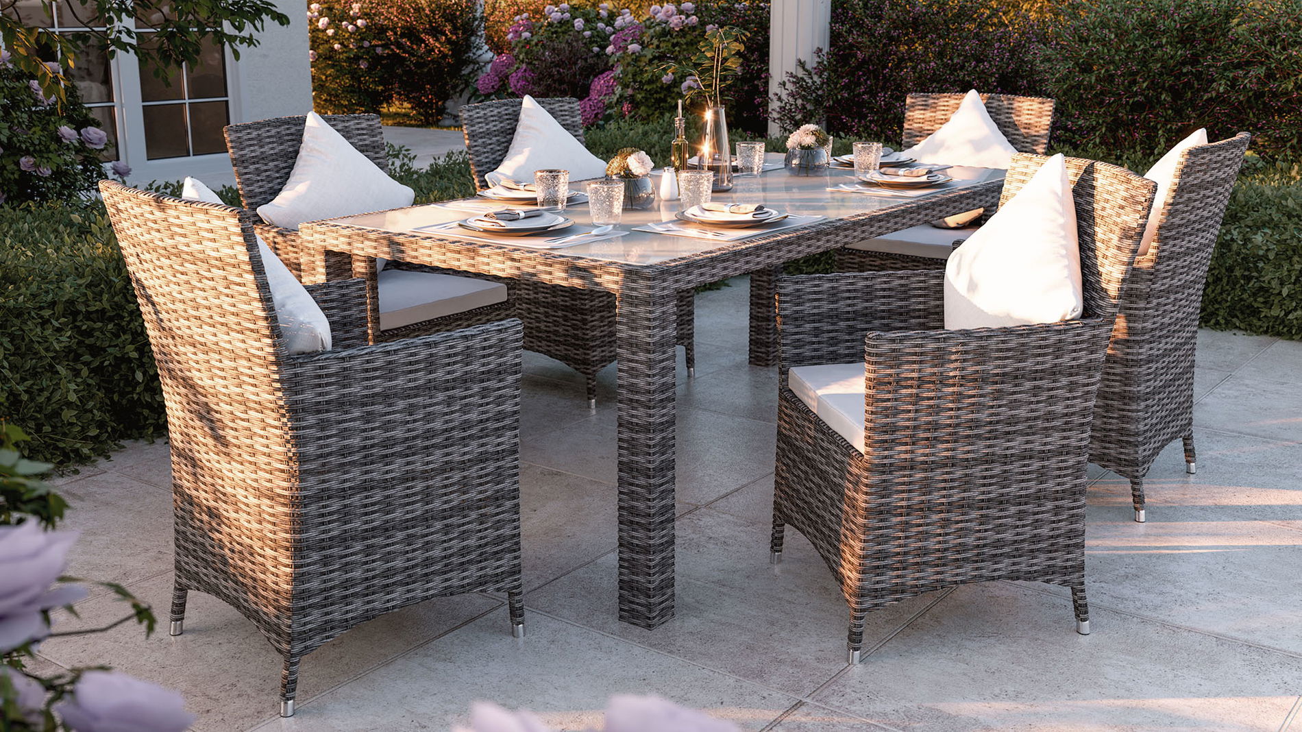 Esstisch Set Marzato Dining L mit 6 Stühlen bei Artelia kaufen