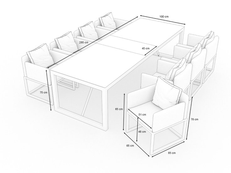Produktabmessungen - Soyo Dining XL