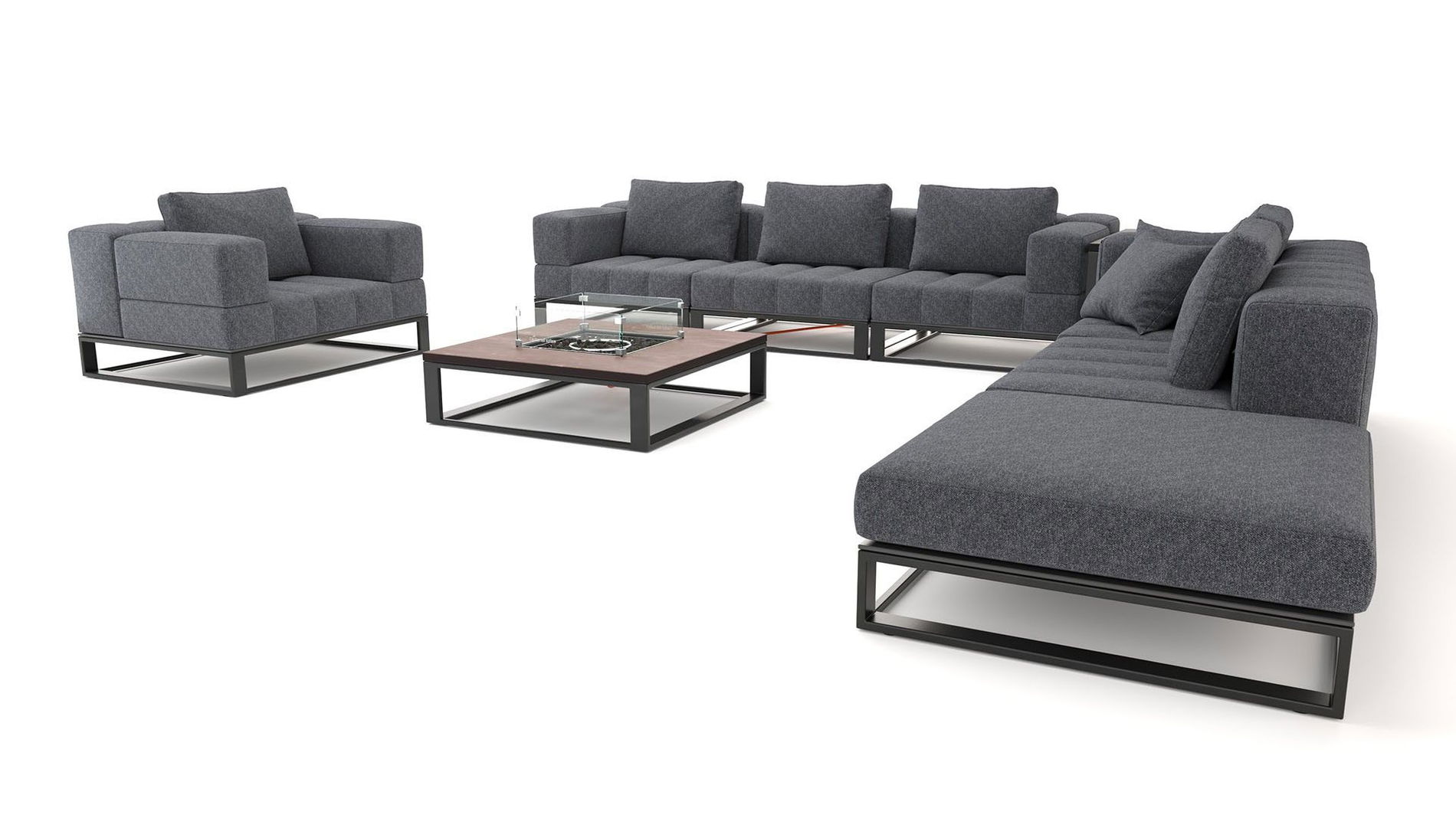 Stripe XL mit Feuertisch