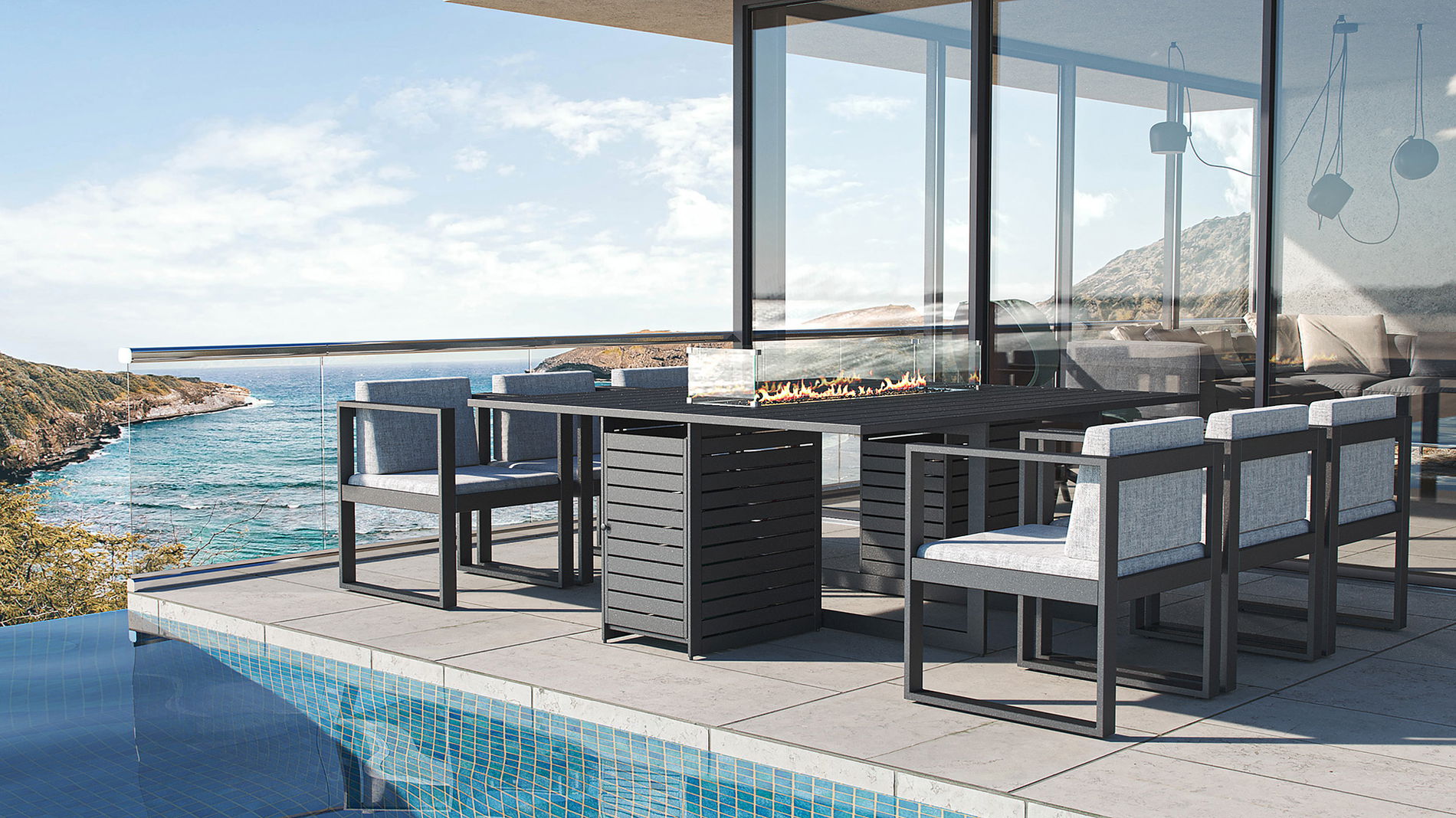 Ricardo mit Feuertisch