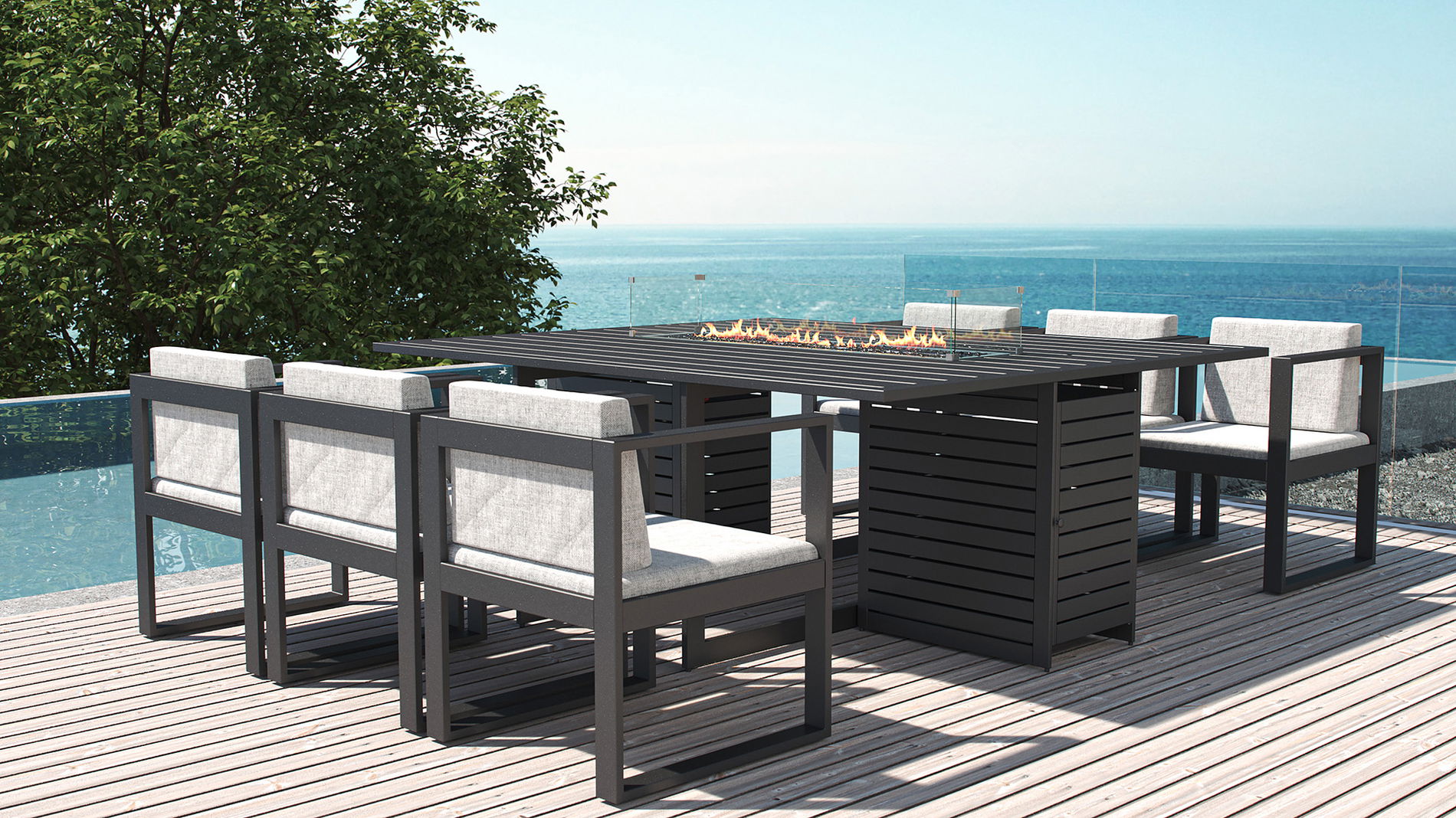 Ricardo mit Feuertisch