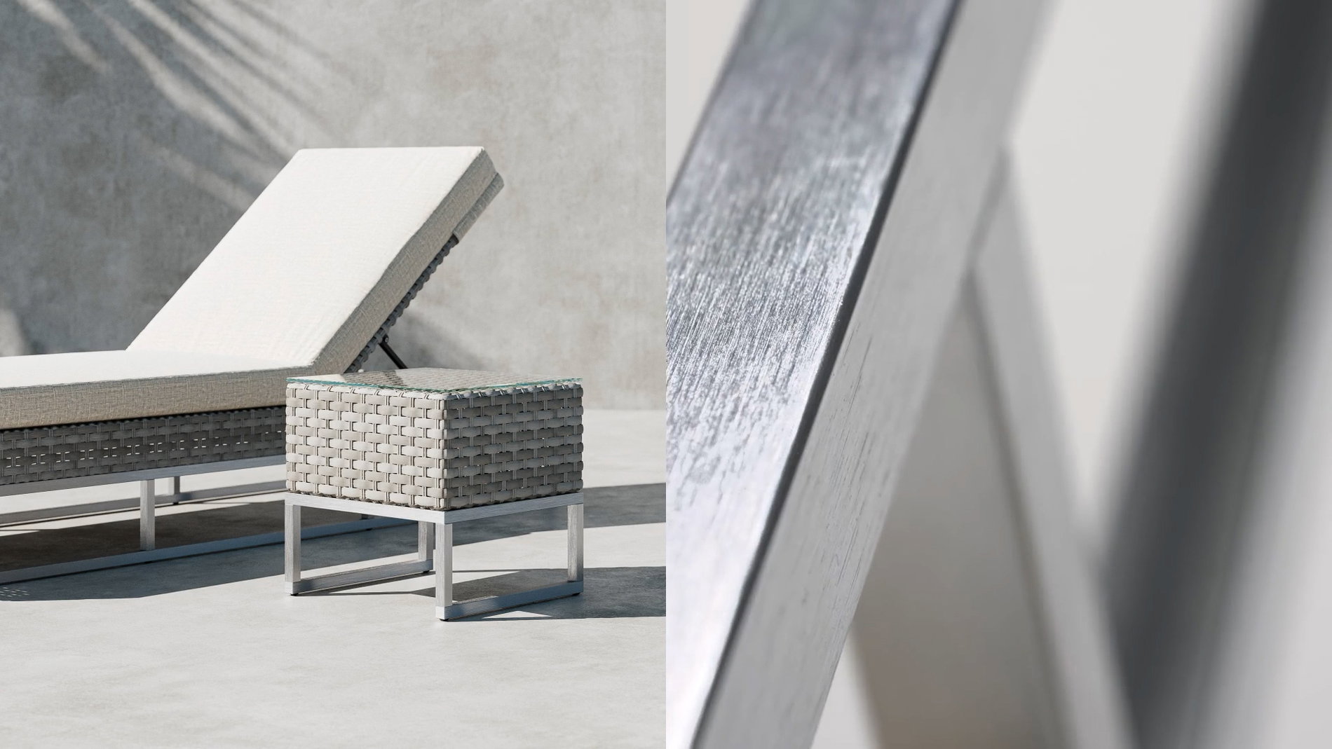 Aluminium Brushed Nahaufnahme