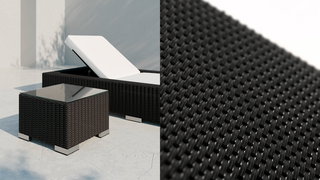 polyrattan-ebony