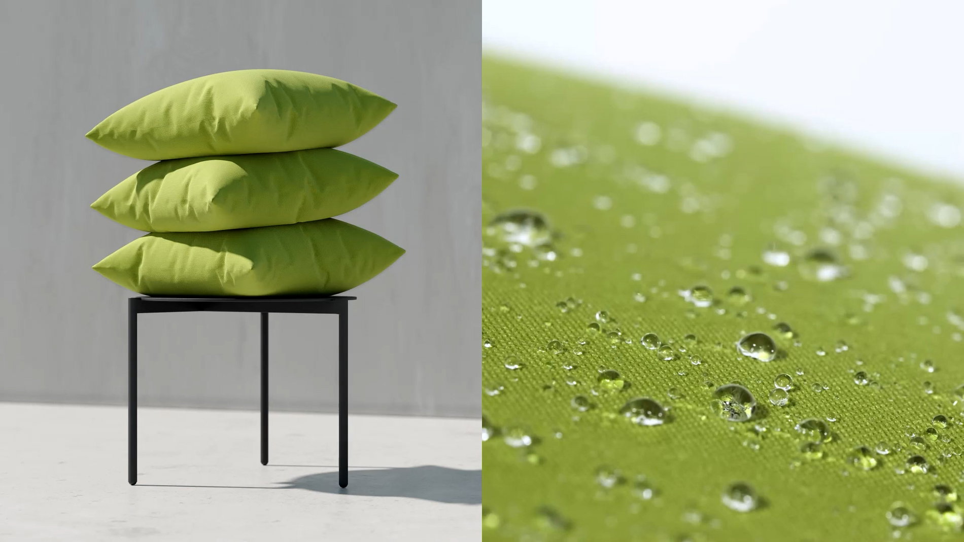 Bezugsstoff Grün Nahaufnahme